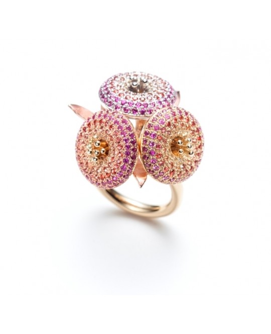 CORINDIA GOLD RING WITH SAPPHIRES BY SERAFINO